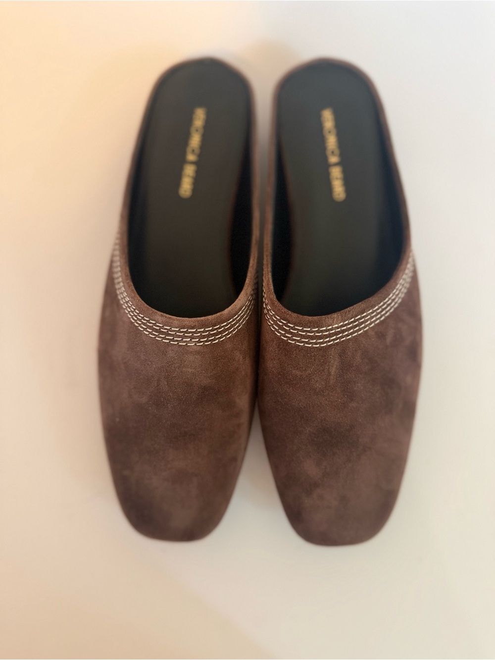 Veronica Beard Brown Suede Slip-On Mules
